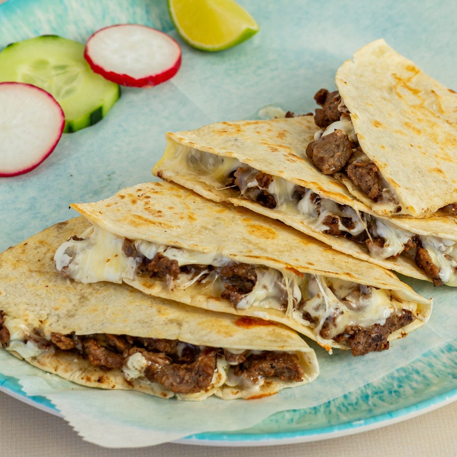 Bistec / Grilled Steak Quesadilla.