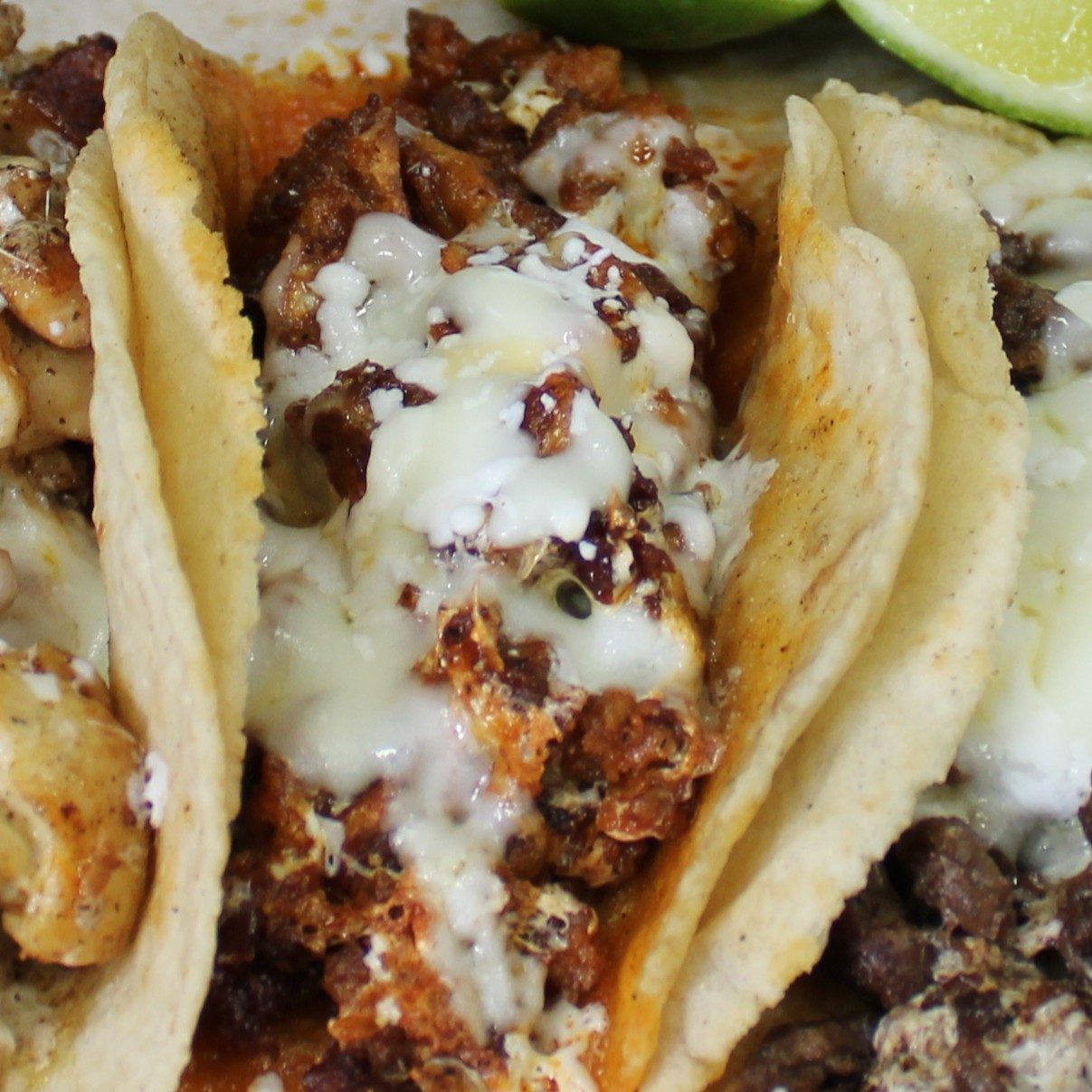 Chorizo Con Queso Taco.